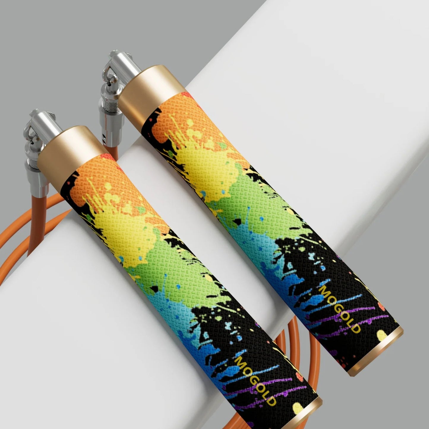 MOGOLD Graffiti Design Jump Rope Kit - 3-in-1 Adjustable Ropes for Speed, Fitness & Power Training