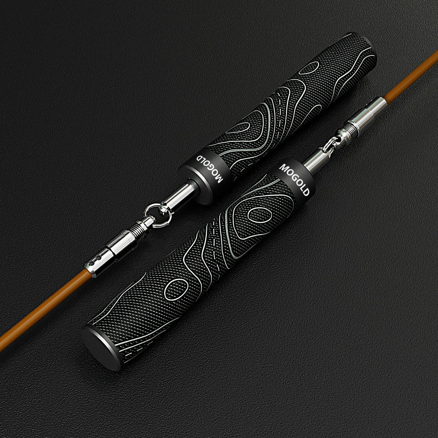 MOGOLD Black Design Jump Rope Kit - 3-in-1 Adjustable Ropes for Speed, Fitness & Power Training