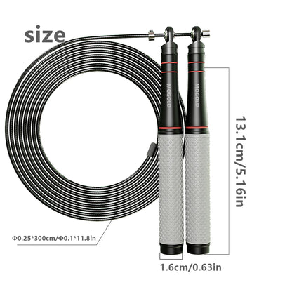 Atletic Aura Essential Speed Jump Rope | Adjustable Steel Cable for Cardio & HIIT | Red / Grey